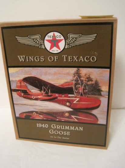 Wings of Texaco 4th In Series 1940 Grumman Goose Die Cast Metal Plane Coin Bank