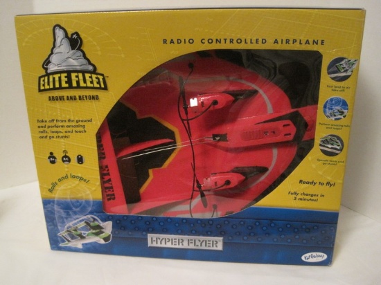 Hyper Flyer Elite Fleet Radio Controlled Airplane Rolls/Loops Charges in 5 Minutes