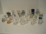 Lot - Misc. Shot Glasses, Souvenir, Etched, Smirnoff, Etc.