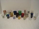 Lot - Misc. Shot Glasses Novelty Western Boots, Souvenir, Etc.