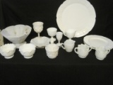 Super Milk Glass Lot - Grape, Diamond, Hobnail & Other Patterns