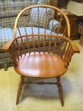 S. Bent & Brothers Inc. Cherry Windsor Back Arm Chair