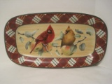 Lenox Winter Greetings Tartan Small Oblong Hors d'Oeuvre Tray