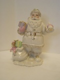 Lenox China Santa Claus w/ Hand Bell & Bag of Presents Figurine Hand Crafted