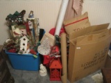 Super Christmas Lot - Gift Wrap, Lantern Bird House, Music Box, Santa, Trees, Etc.