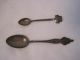 Sterling Myrtle Beach S.C. & 925 Mexico Cozumel Souvenir Spoons