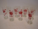 7 Pilsner Tumblers w/ Illustrated Marching band Members Gus, Fritz, Louie & Hans