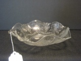 Heisey Depression Glass Orchid Etched Pattern Flared Rim Bowl