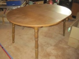 Maple Base Table w/ Wood Finish Top & Leaf