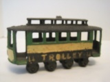 Toy Cast Iron Trolley Car #14