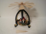 Straco GMBH German Christmas Pyramid w/ Boy on Tricycle Girl w/ Pram, Train, Etc.