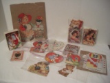 Lot - Vintage/Replica Valentines, Blank Note Cards