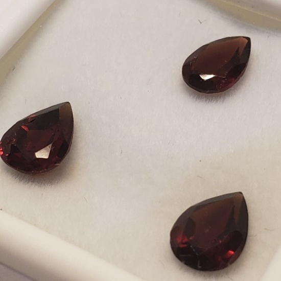 3 Genuine Garnets