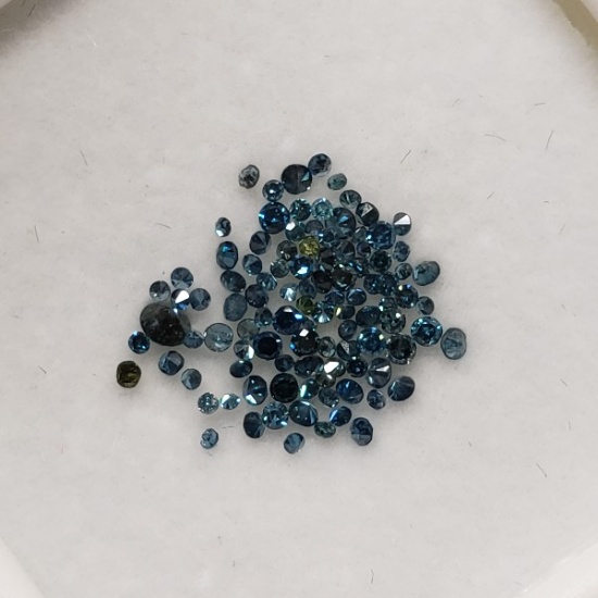 Genuine Blue Diamonds Rounds