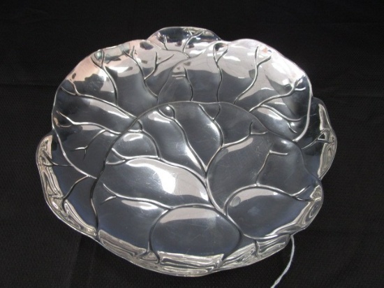 Tiffany & Co. Sterling Silver 252255 Cabbage Leaf Design Bowl 9 1/2"