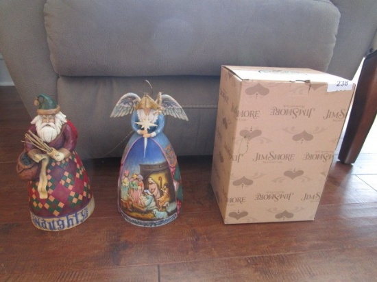 Jim Shore Lot - Santa "Naughty/Nice", "He Knows" © 2005 Enesco