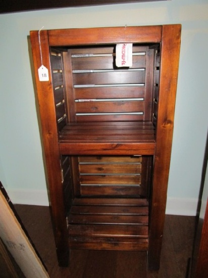 Wooden Panel Design 3-Tier Shelving