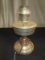 Raised Metal Gas-To-Electric Lamp Pierced Base