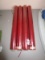 Lot - 4 Large Red Candlesticks