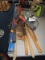 Lot - Saws, Soil Sifter, Hoe, Etc.