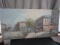 Paris Street Scene Hand Painted Oil on Canvas Signed Barnett on Wood Frame Back