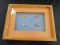 Wooden Frame Shadow Box w/ Fishing Lures Center