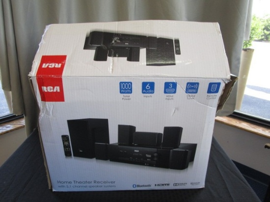 Home Theater System RCA w/ 5.1 Channel Speaker System in Original Box