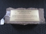 Historic Magnolia Street Train Depot Brick w/ Brass Plaque