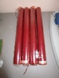 Lot - 4 Large Red Candlesticks