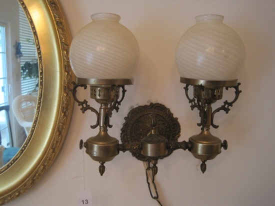 Victorian Era Style Double Arm Wall Sconce