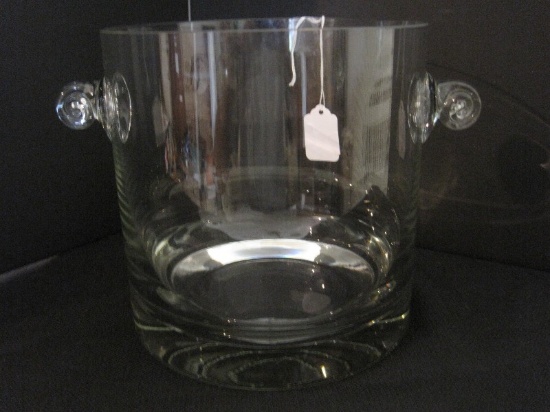 Hand Crafted Ice Bucket/Wine/Champagne Chiller w/ Applied Scroll Design Handles