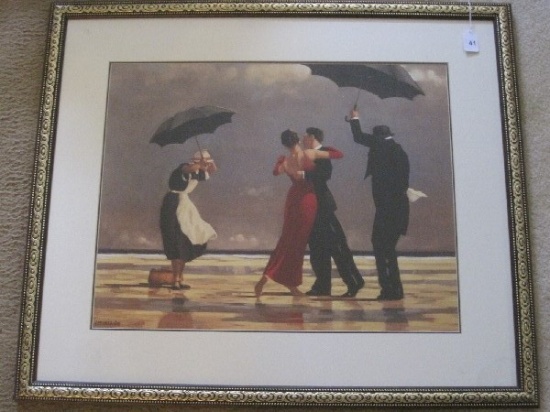 Titled "The Singing Butler" by Jack Vettriano Print