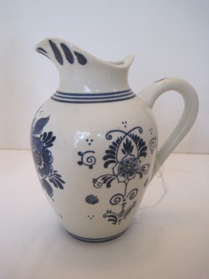 Delft Blue Bols Floral Design Small Pitcher