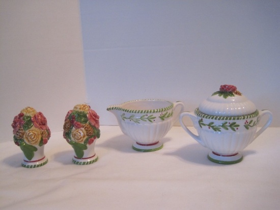 Royal Albert Old Country Roses Seasons of Color Creamer, Covered Sugar Bowl