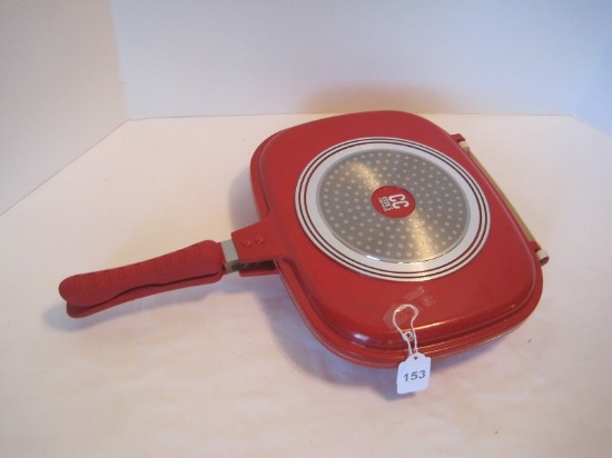 Cooks Company Red Double Sided Pressure Pan