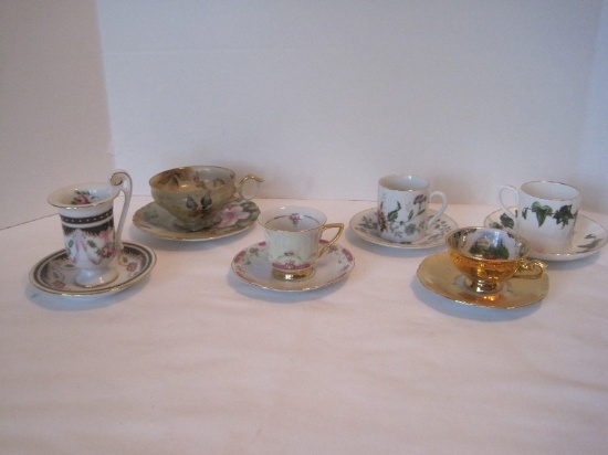 Lot - 5 Demitasse Cups/Saucers Andrea, Allyn Nelson Collection Bone China