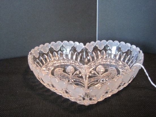 Hofbauer Crystal The Byrdes Collection Heart Shaped Dish