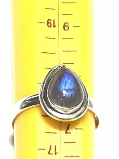 Sterling Silver Labrodorite Ring