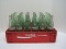 Lot - 24 Green Glass Coca-Cola Coke 10fl.oz. Bottles