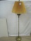 Brass Patina Traditional Urn Tassel Design Floor Lamp