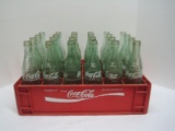 Lot - 24 Green Glass Coca-Cola Coke 10fl.oz. Bottles