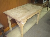 Primitive Style Country Table Natural Finish