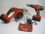 Lot - Fire Storm Cordless Circular Saw, Cordless Drill-Driver, w/ FSX-Treme 18V Batteries