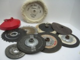 Lot - Grinding Discs, Super Pad Buffer, Circular Blades