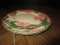 2 Franciscan Earthenware Plates, Pink Flower/Green Petal Pattern