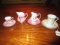 Misc. Ceramic Lot - Teacup Saucer Japan on Base, Pink Floral Motif