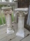 Lot - Plaster Standing Garden Columns Grecian Design, 1 Column w/ Acanthus Leaf Top