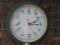 Quartz Clock w/ Bird Motif w/ Ceramic Chickadee Hanging Wall Décor