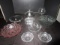 Misc. Glass Lot - Misc. Bowls, Pink Petal Rim Bowl, Leaf Trinket Dishes, Etc.