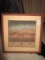 Cactus Scene in Wood Frame/Panel Back